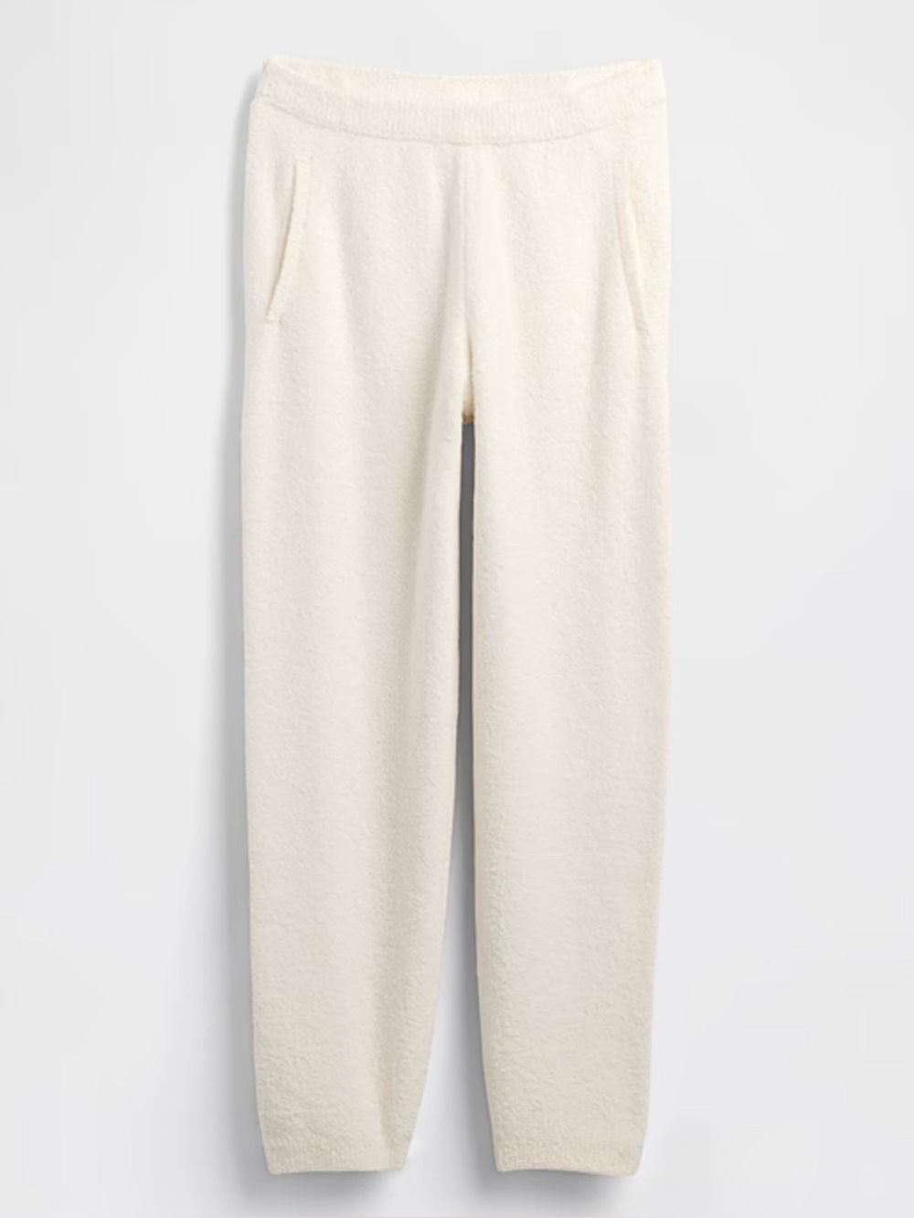 GAP CashSoft Boucle Sweater Joggers - NWT - L Tall | Ivory beige frost